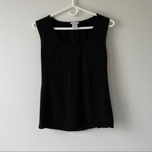 Oscar de la Renta Black Sleeveless Top